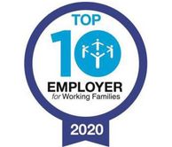 Certificate for the 'Top 10 Employer for working families 2020'