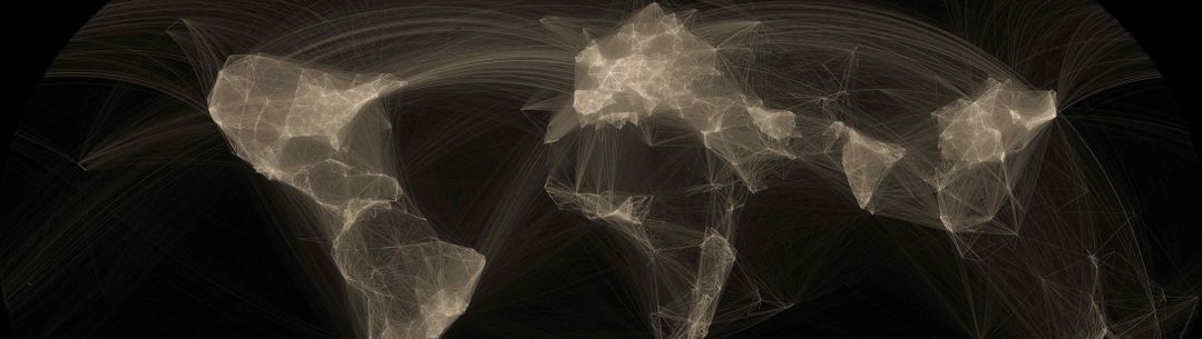 A world map of collaborations