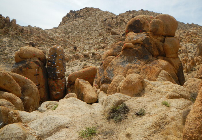 Precariously Balanced Rocks (PBRs) in Lovejoy Buttes.